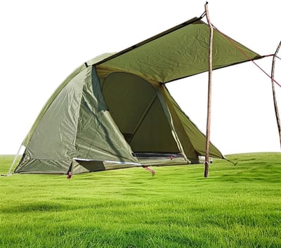 Automatische Tent - 1 Persoon Shelter - Kamperen Backpacken - Lichtgewicht Draagbaar - 39x13x13 cm - Legergroen