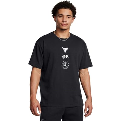 Under Armour Heren Project Rock Terrycloth T-shirt (Zwart)