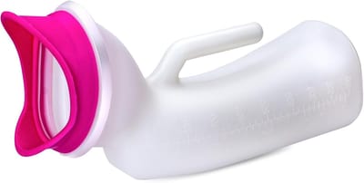 Urinoir Fles - Plasfles - Reizen en Zorg - Uniseks Ontwerp - 1000 ml - Wit