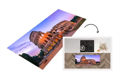 Keukenloper - Loper keuken - Rome - Colosseum - Zon - 120x50 cm - Keukenloper vinyl