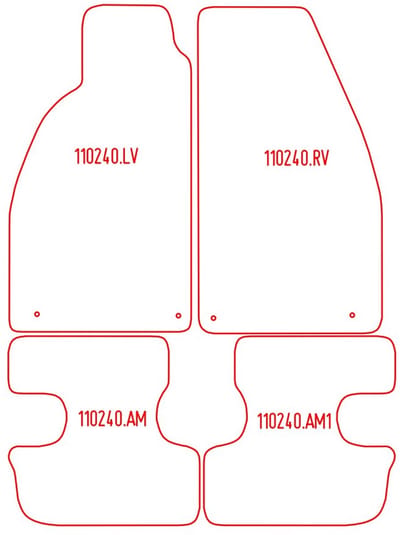 Pasvorm stoelhoezen Citroen Berlingo 2008-2018 (geschikt voor stoel en duobank) - Stof zwart