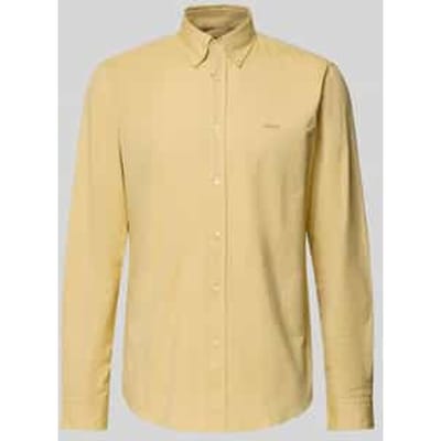 BOSS Orange Overhemd heren Geel Rickert_M 10260292 01 50519707/721