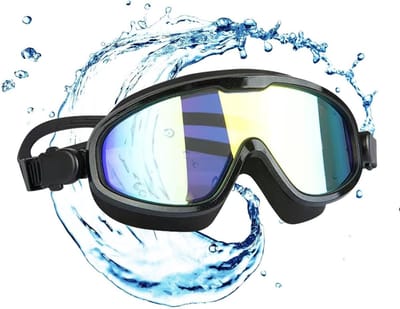 Zwembril Volwassenen - Anti-condens bril - Helder Zicht - Verstelbare bandjes - 145 cm breed - Parelwit