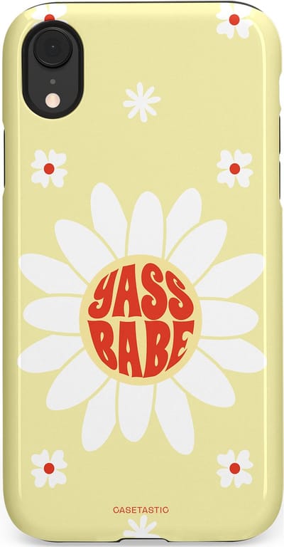 Casetastic Hoesje Geschikt voor Apple iPhone Xr - Stijlvolle Beschermende Duo-layer Case - Yass babe