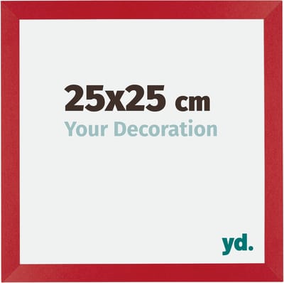 Your Decoration - Fotolijst 25x25 cm - MDF - Rood - Mura