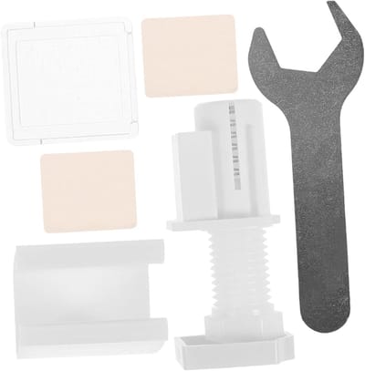 ibasenice 1 Set Jaloezieën Hardware Voor Rolgordijnen Rolgordijn Schaduw Koppeling Gordijn Ketting Onderdelen Zijpoelie Reparatie Montage Rolgordijn Set Plastic Geen Ponsen Spoor