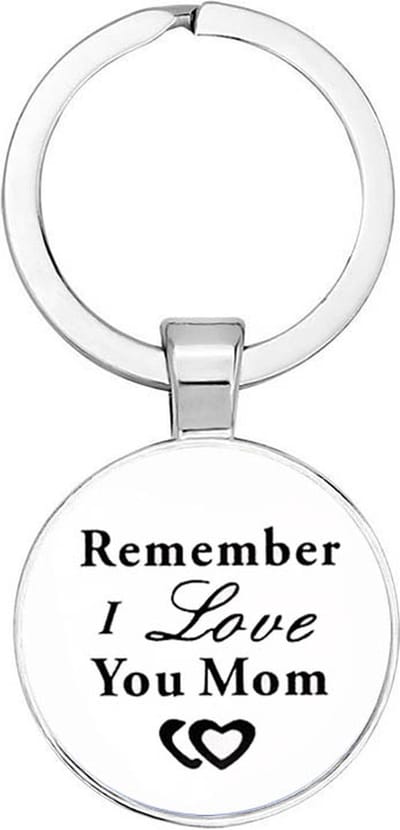Akyol - Remember I love you mom Sleutelhanger - liefde - liefste mama - familielid - cadeautje voor mama - familie - cadeau - verjaardag - kado - geschenk - gift - moederdag - 2,5 x 2,5 CM