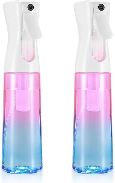 2x 300ml Fijne Verstuiver Fles Set Navulbaar voor Haarstyling en Planten