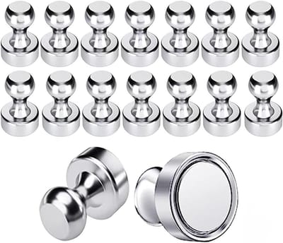 Set van 16 Neodymium Magneten voor Whiteboard, Koelkast en Creatieve Projecten - Mini Magneten (12 x 16 mm)