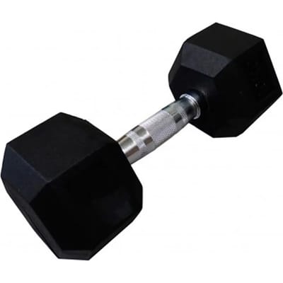Softee Hex Dumbbell 22.5kg Zilver