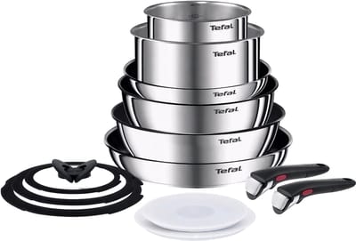 Tefal Ingenio Emotion Pannenset - 13-delig - Pannenset inductie - Inclusief deksels - RVS - Stapelbaar - Geschikt voor alle warmtebronnen