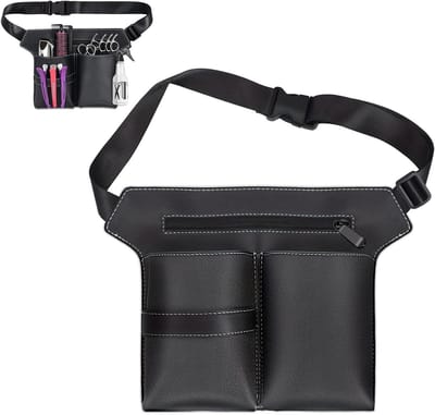 Praktische Haarstyling Tas van PU Leer voor Kappers, Ideaal voor Scharen, Kammen en Haartools