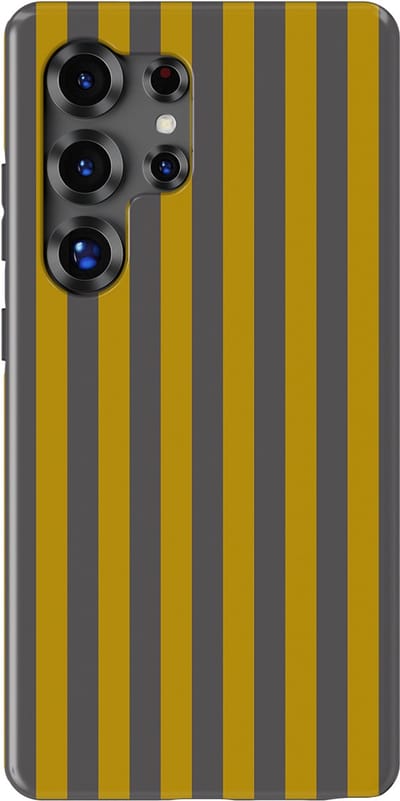 DripCase Gestreept Hoesje Samsung Galaxy S25 Ultra | Backcover met Mag | Stripes Motief | Trendy Case Samsung Galaxy S25 Ultra met Strepen Gravel Lane