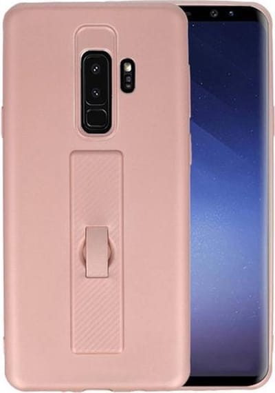 Roze Carbon serie Zacht Case hoesje voor Samsung Galaxy S9 Plus