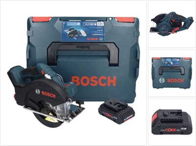Bosch GKM 18V-50 Professional accu-metaalhandcirkelzaag 18 V 136 mm borstelloos + 1x ProCORE accu 4,0 Ah + L-Boxx - zonder oplader