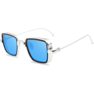 Lunettes de soleil Steampunk Vintage Homme Lunettes de vue Carrées en Métal Rétro Tendance Lunettes de Soleil Teintées Pour Femmes Lunette De Soleil