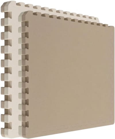 Fitnessmat 4 cm Dikte - 1 Tegel 90x90 cm EVA Schuim Kliksysteem - Vloerbescherming Thuisgym - Training Puzzelmat Schokabsorberend Comfort Krachttraining