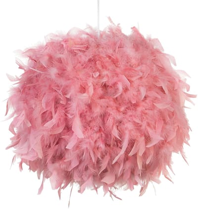 DRAVA - Kinderlamp - Roze - Veren