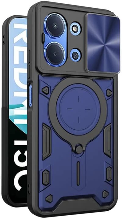 Hoesje geschikt voor Xiaomi Redmi 15C / Xiaomi Poco C85 - Techsuit CamGuard Pro Back Cover - Blauw