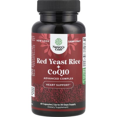 Nature'S Craft, Rode Gist + CoQ10, 60 Capsules