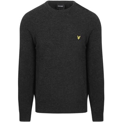 Lyle & Scott Pullover Lamswol Zwart - Maat XXL - Heren - Pullovers