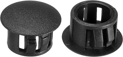 Gatpluggen Kunststof - Ronde Afdekdoppen - Gaten Vullen - Duurzaam Nylon Materiaal - 13mm Gatdiameter - Zwart