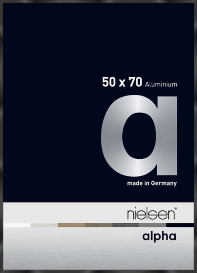 Nielsen Alpha Aluminium Wissellijst Polished Black 50x70cm