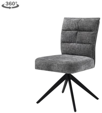 Tower Living Stoel Rosora Grijs (draaibaar)