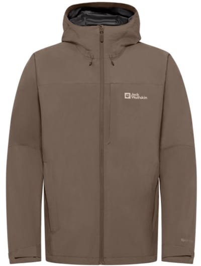 Jack Wolfskin TEMPEST 2L JKT M Heren Outdoorjas - cold coffee - Maat 3XL