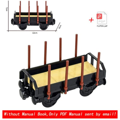 Moc City Creatieve Idee Trein Basis Wiel Rijtuig Bouwstenen Bakstenen Gemonteerd Diy Speelgoed Geschikt Voor Kinderen Kerstcadeaus