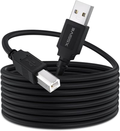 USB A naar USB B Kabel - Printerkabel - Midi Kabel - 5 Meter - Voor o.a MIDI Keyboard , DAC Decoder , Printer , Scanner , Externe Harde Schijf Printkabel USB Kabels