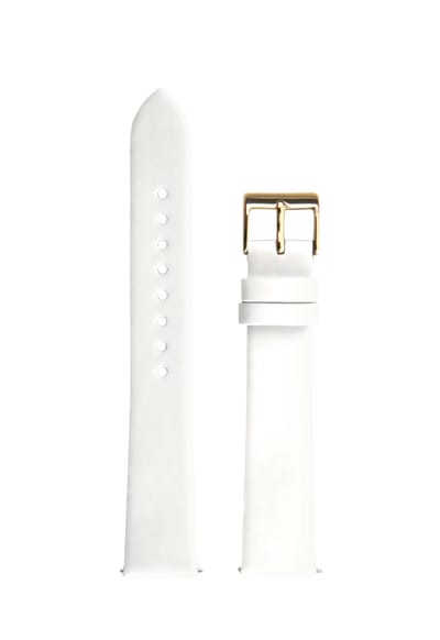 Junghans Max Bill ladies lederen band wit - horlogeband dames - 17 mm