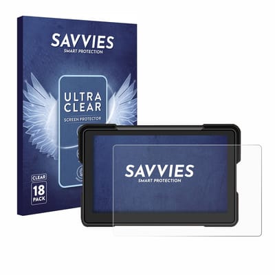 Savvies - Screenprotector voor Airpuxem Motorrad Carplay 7" - Folie Beschermfolie transparant 18 Stuks