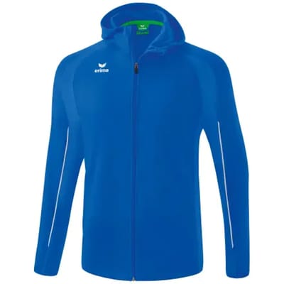 Erima Liga Star Trainingsjack Met Capuchon Kinderen - Wit / New Royal | Maat: 104