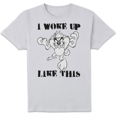 Looney Tunes Taz I Woke Up Like This T-shirt - Wit - 5XL