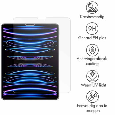 imoshion Premium Tablet Screenprotector - Geschikt voor iPad Pro 12.9 (2022) / Pro 12.9 (2021) / Pro 12.9 (2020) / Pro 12.9 (2018) - Gehard Glas
