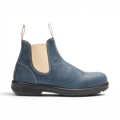 Rossi 404 Stormblauwe leren Outdoor Chelsea Laarzen - Spinifex