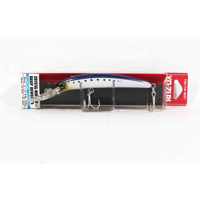 Yo Zuri Crystal Minnow DD 90 mm drijvend kunstaas R1134-HIW (1077) black