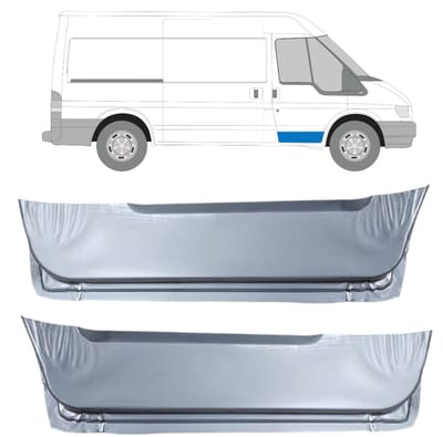 Reparatiepaneel voor deur voor Ford Transit 2000-2013 / Links + Rechts / Set