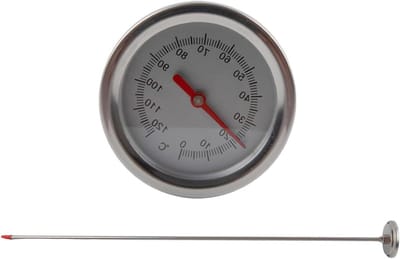 Compostthermometer - Bodemtemperatuurmeter - Composteren Optimaliseren - Lange Roestvrijstalen Sonde - 497 cm - Metaal
