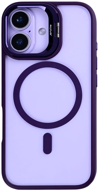 Rixus Classic 03 Case With MagSafe For Apple iPhone 17 Deep Purple