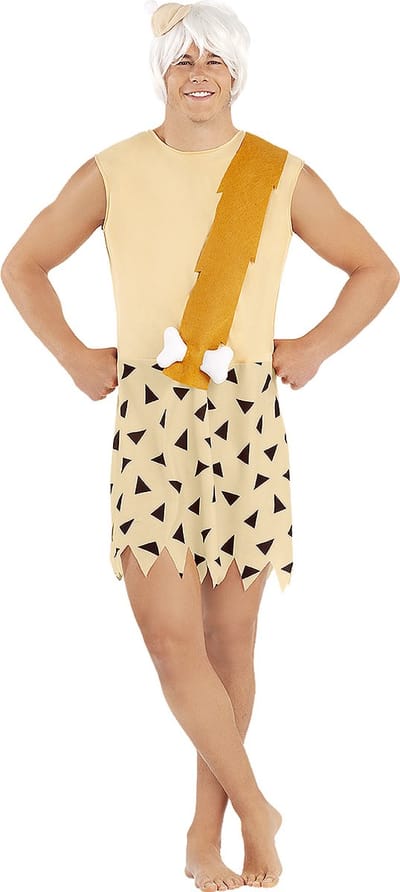 FUNIDELIA Bamm-Bamm Kostuum - The Flintstones - Maat: Standaard