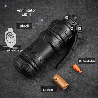 Nieuwigheid Legering Mini Lanceerder Granaat met Projectiel Speelgoed Stressverlichter Fidget Speelgoed Draagbaar Leuk Vinger Speel Gadget Cadeau voor Kinderen OneSize