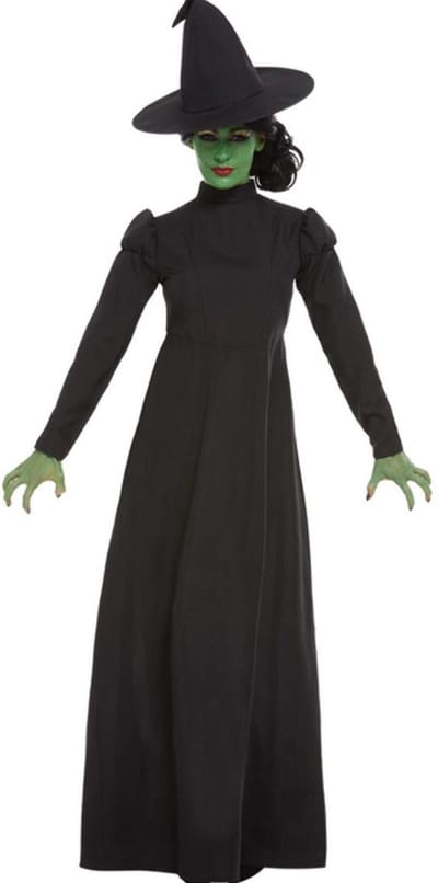 Smiffys - Wicked Witch Kostuum - L - Zwart