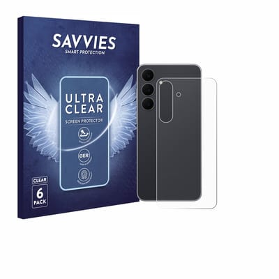 Savvies - Screenprotector voor Samsung Galaxy S25 FE Enterprise Edition (Achterkant) - Folie Beschermfolie transparant 6 Stuks