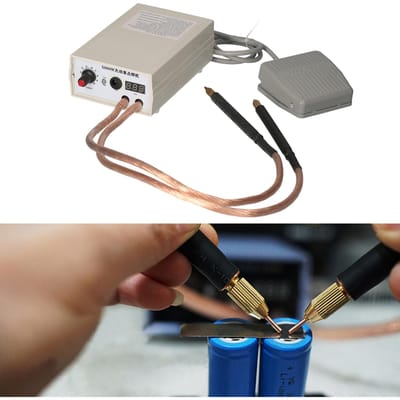 5000W Batterij Puntlasapparaat Handheld Puntlasmachine Draagbaar 0-800A Stroom Instelbaar Lasapparaten voor lithiumbatterij zwart