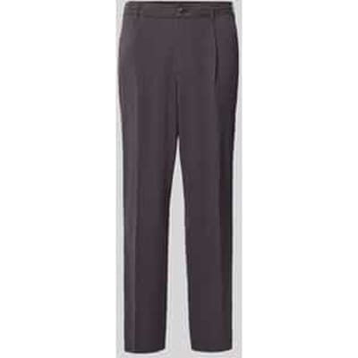 Wide fit stoffen broek met persplooien