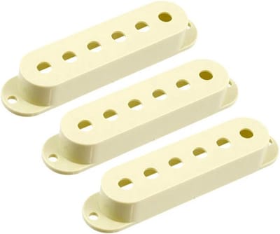 Allparts PC0406048 pickup covers voor Stratocaster®, vintage cream, 3 stuks