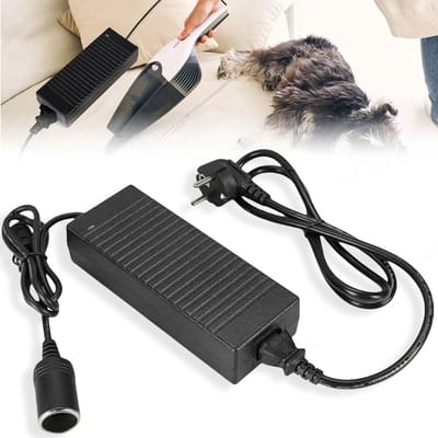 Ronte - Voedingsadapter 12V 180W voor Auto - Spanningsomvormer AC naar DC met sigarettenaansteker - Geschikt voor Koelbox en Autostofzuiger