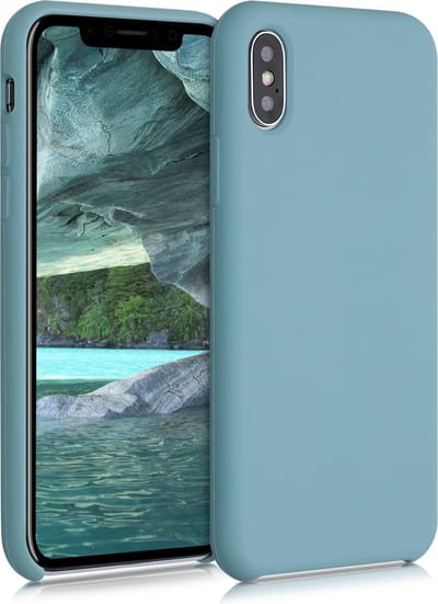 kwmobile telefoonhoesje geschikt voor Apple iPhone X - Hoesje met siliconen coating - Smartphone case in antieksteen
